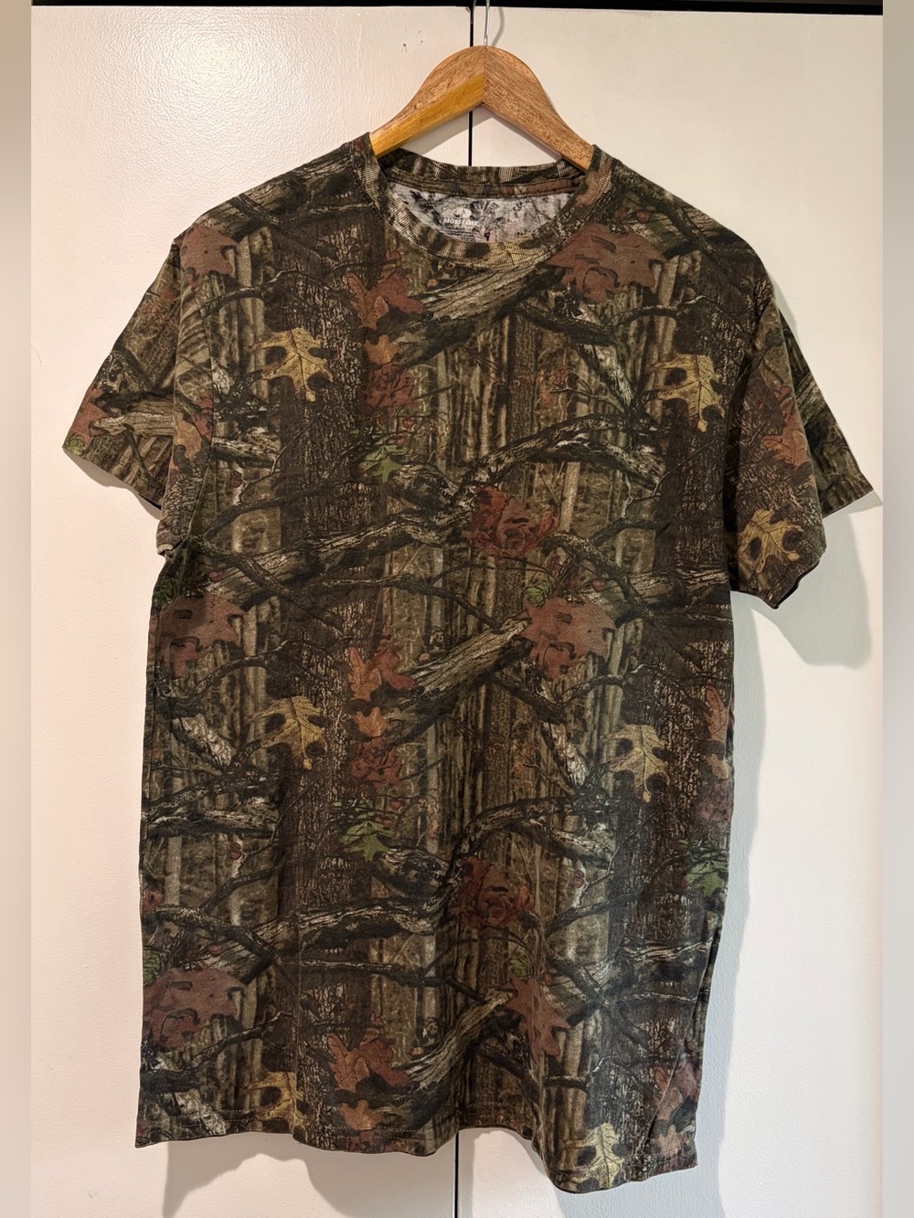 Mossy Oak Men's Short-Sleeve Woodland Camo Tee - Green/Brown